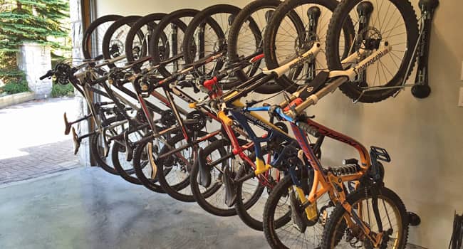 Bike rack for garage
